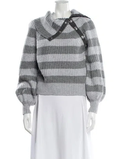 Pre-owned Derek Lam Striped Cowl Neck Sweater In Multi