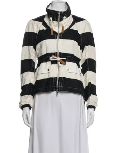 Pre-owned Derek Lam Striped Jacket In White