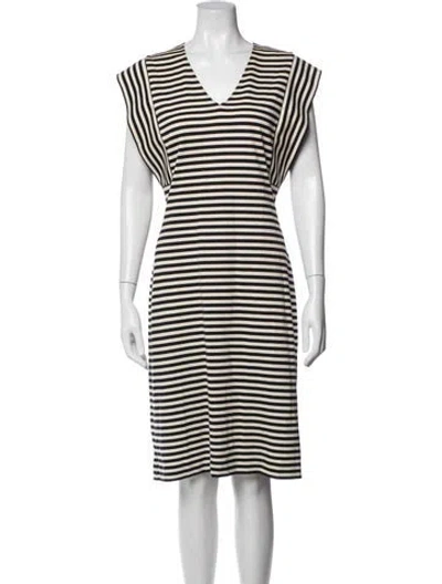 Pre-owned Derek Lam Striped Knee-length Dress