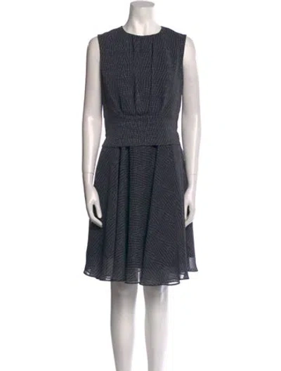 Pre-owned Derek Lam Striped Knee-length Dress In Blue