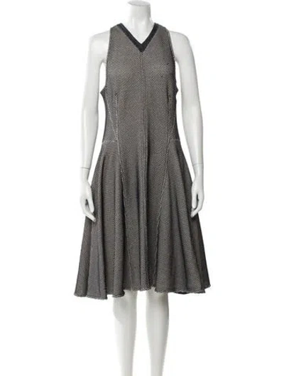 Pre-owned Derek Lam Striped Knee-length Dress In Blue