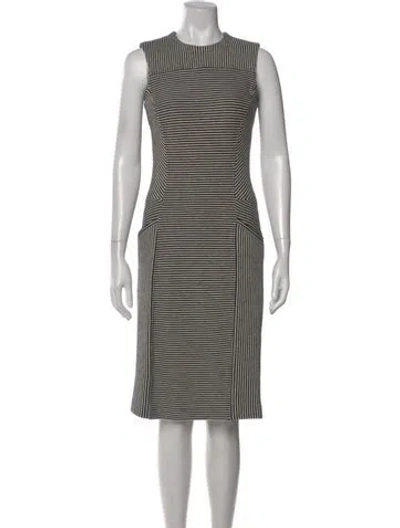 Pre-owned Derek Lam Striped Knee-length Dress In Blue