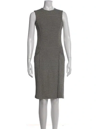 Pre-owned Derek Lam Striped Knee-length Dress In Neutral