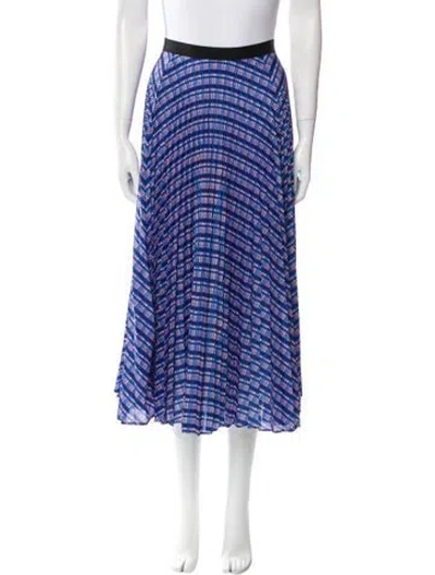Pre-owned Derek Lam Striped Knee-length Skirt In Blue
