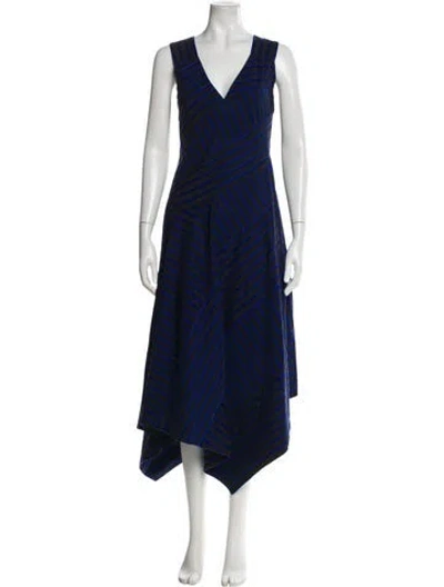 Pre-owned Derek Lam Striped Long Dress In Multi