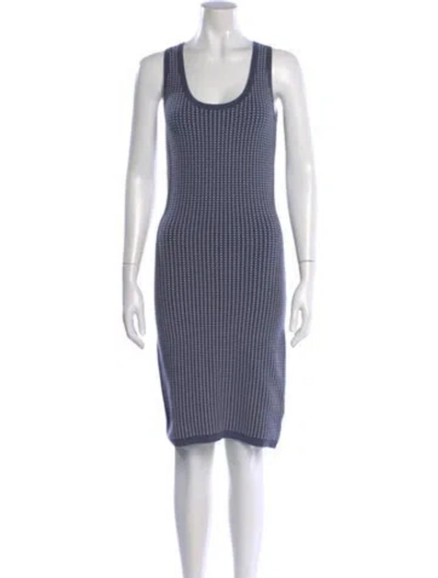 Pre-owned Derek Lam Striped Mini Dress In Blue