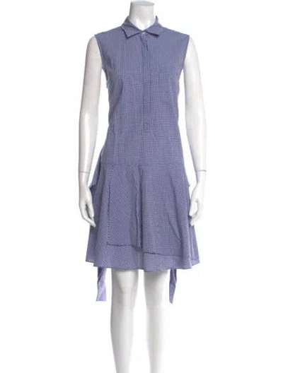 Pre-owned Derek Lam Striped Mini Dress In Blue