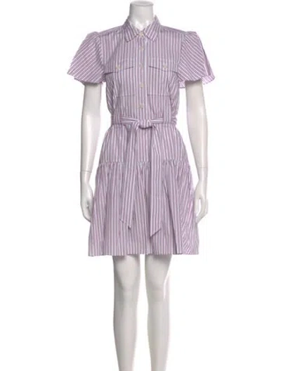 Pre-owned Derek Lam Striped Mini Dress In Multi