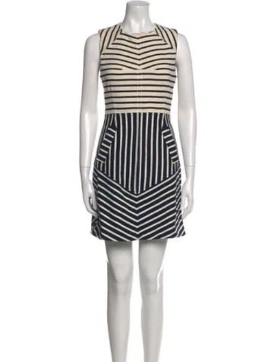 Pre-owned Derek Lam Striped Mini Dress In Multi