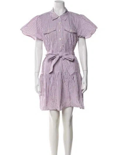 Pre-owned Derek Lam Striped Mini Dress In Multi