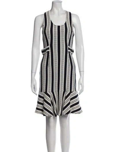Pre-owned Derek Lam Striped Mini Dress In Multi