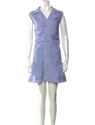 Pre-owned Derek Lam Striped Mini Dress In Multi