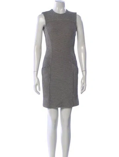 Pre-owned Derek Lam Striped Mini Dress In Neutral