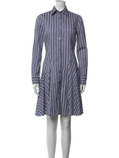 Pre-owned Derek Lam Striped Mini Dress In Neutrals