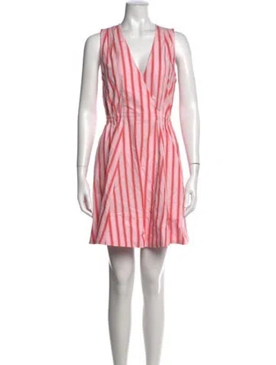 Pre-owned Derek Lam Striped Mini Dress W/ Tags In Pink