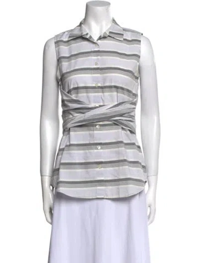 Pre-owned Derek Lam Striped Sleeveless Top In Multi