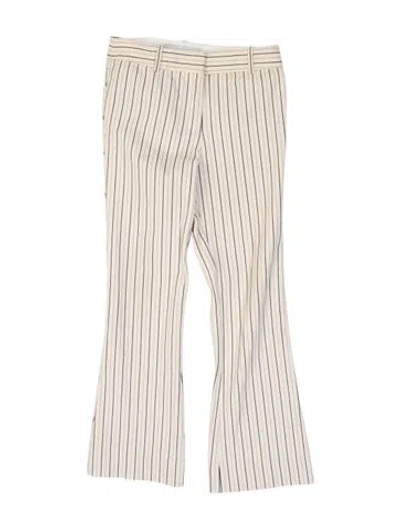 Pre-owned Derek Lam Striped Straight Leg Pants In Neutral