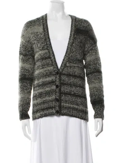 Pre-owned Derek Lam Striped V-neck Sweater In Multi