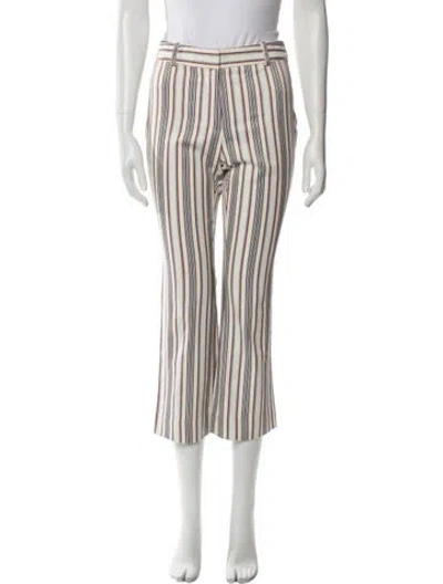 Pre-owned Derek Lam Striped Wide Leg Pants In Neutral