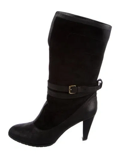 Pre-owned Derek Lam Suede Boots In Black
