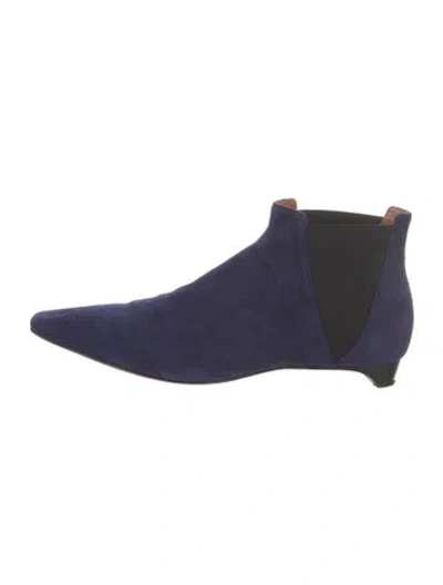 Pre-owned Derek Lam Suede Boots In Blue