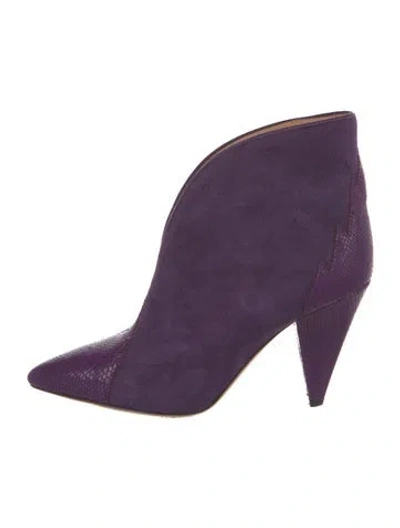 Pre-owned Derek Lam Suede Boots In Purple