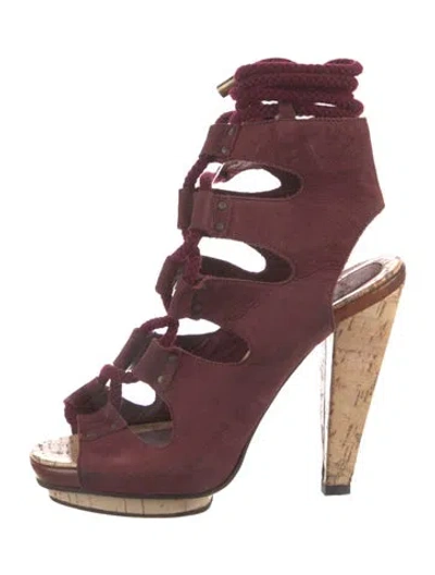 Pre-owned Derek Lam Suede Gladiator Sandals In Multi