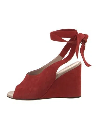 Pre-owned Derek Lam Suede Pumps In Red