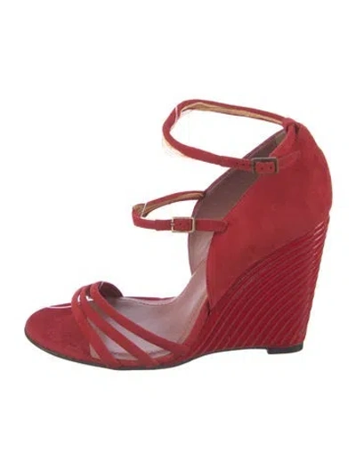 Pre-owned Derek Lam Suede Sandals In Red