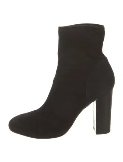 Pre-owned Derek Lam Suede Sock Boots In Black