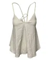 Derek Lam Tank Top With Braided Strap Detail In White Triacetate In White