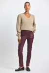 Derek Lam Thessaly Skinny Pant In Burgundy