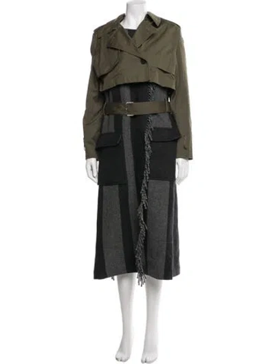 Pre-owned Derek Lam Trench Coat In Multi