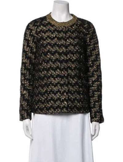 Pre-owned Derek Lam Tweed Pattern Jacket In Black