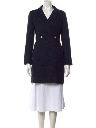 Pre-owned Derek Lam Tweed Pattern Knee-length Dress In Blue