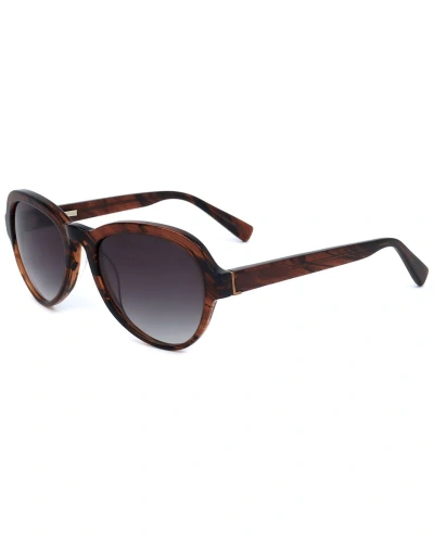 Derek Lam Unisex Logan 52mm Sunglasses In Brown