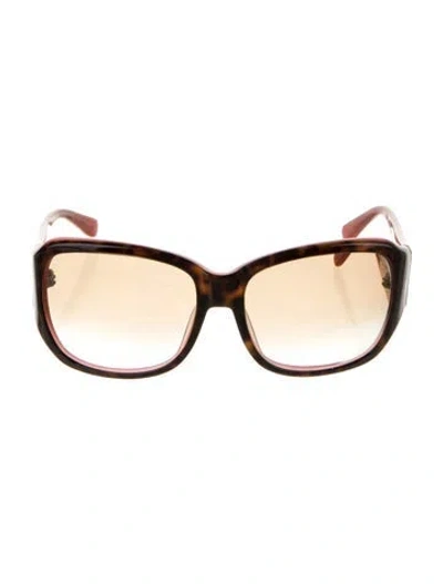 Pre-owned Derek Lam Venetia Oversize Sunglasses In Brown