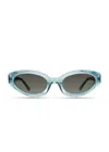 Derek Lam Vesper Narrow Cat Eye Sunglasses