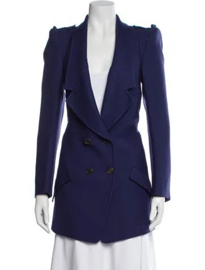Pre-owned Derek Lam Virgin Wool Blazer In Blue