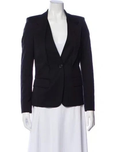 Pre-owned Derek Lam Virgin Wool Blazer In Blue