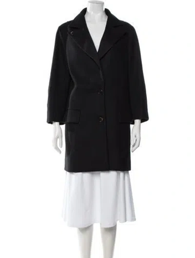 Pre-owned Derek Lam Virgin Wool Coat In Black
