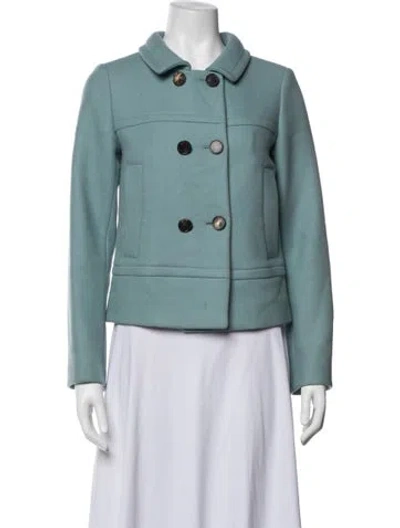 Pre-owned Derek Lam Virgin Wool Jacket In Blue