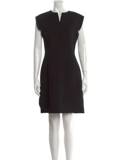 Pre-owned Derek Lam Virgin Wool Knee-length Dress In Black