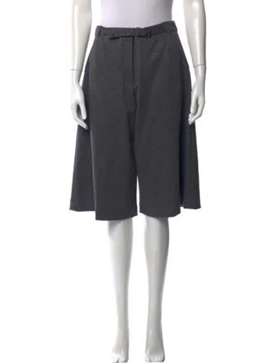 Pre-owned Derek Lam Virgin Wool Knee-length Shorts In Gray