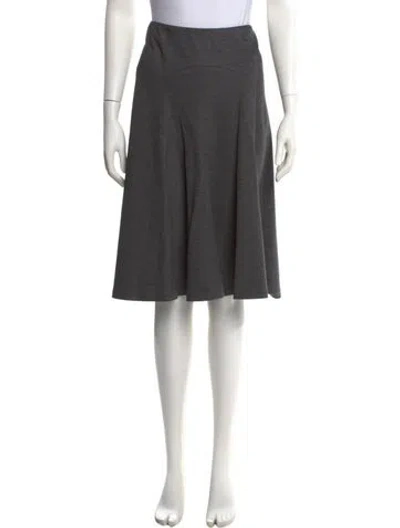Pre-owned Derek Lam Virgin Wool Knee-length Skirt In Gray
