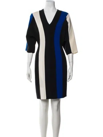 Pre-owned Derek Lam Virgin Wool Mini Dress In Black