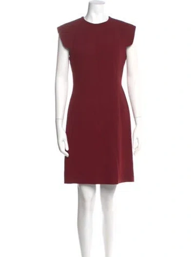 Pre-owned Derek Lam Virgin Wool Mini Dress In Red