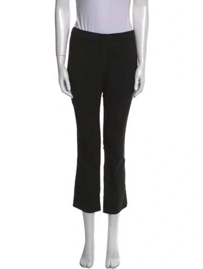 Pre-owned Derek Lam Virgin Wool Straight Leg Pants In Black