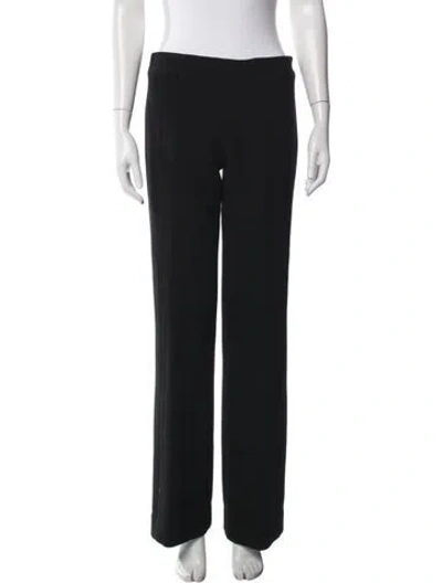 Pre-owned Derek Lam Virgin Wool Straight Leg Pants In Black