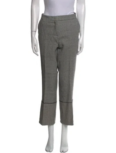 Pre-owned Derek Lam Virgin Wool Straight Leg Pants In Black